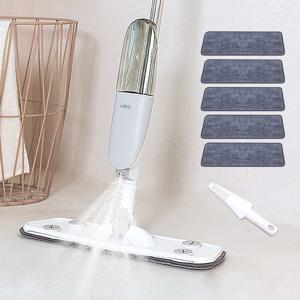 360도 회전헤드 스프레이 밀대걸레 (극세사패드 5장+클리너 기본 포함/청소포 결합가능)