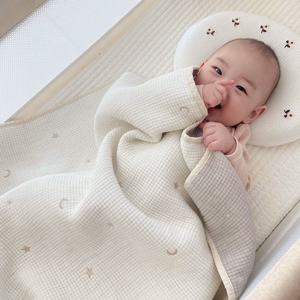 도톰 순면 별빛 자수 자가드 블랭킷 간절기 겨울 담요 아기 이불 (M/L)