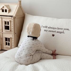 감성 자수 아기 사각 등쿠션 침대 헤드쿠션 2종