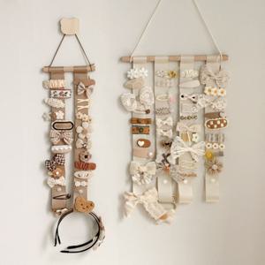 우드봉 아기 머리핀 정리대 헤어핀 삔 머리띠 보관걸이 2colors (M/L)