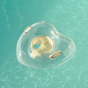 유아 투명 하트 보행기튜브 아기 물놀이 감성 러비튜브