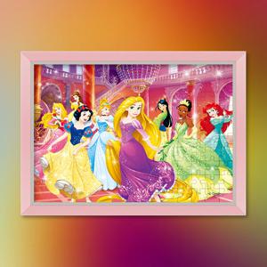 디즈니 프린세스 - 무도회 (오버사이즈) 직소 퍼즐+액자 세트 디즈니 애니메이션 100피스