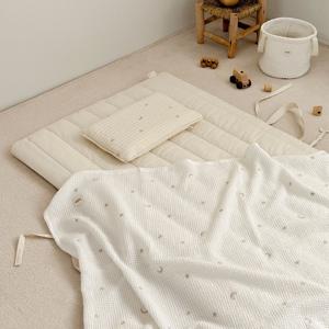 누빔 양면 어린이집 자수 낮잠이불 블랭킷 세트 4종 (모달/극세사)