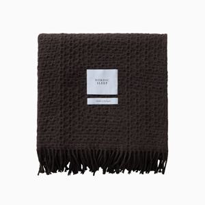 와플 스로우 블랭킷 (초코 브라운)