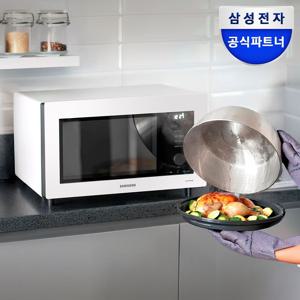 비스포크 큐커 오븐 MC32B7388LE 글램 화이트 스팀쿠커 에어프라이어 32L