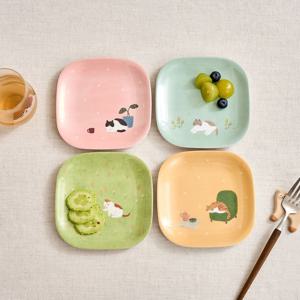 L 우리집뚱냥이 간식 트레이 4P세트