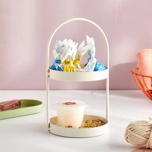 컬러메탈 2단 트레이S 크림