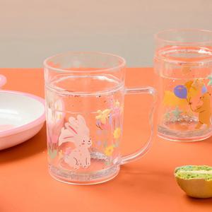 해피스프링 아크릴 핸들워터 텀블러 245ML