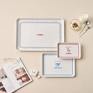 르봉프렌치 멜라민 쟁반 3P세트