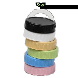 헥사 에코링캡 플라스틱 병뚜껑 63mm 6종 6P 녹안스는 실리콘링 다회용 리유저블