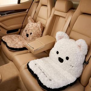 뽀글이 곰돌이 카시트 쿠션 인형 애착 커버 벨트 자동차 안전 가드 귀여운 선물