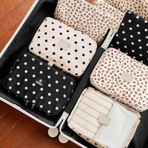 *자체제작* 도트 레오파드 패턴 여행용 파우치 10종 & 8종세트