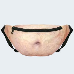 뱃살 아저씨 배불뚝이 가방 힙색 허리 여행 운동 남자 가벼운 웃긴 재밌는 선물