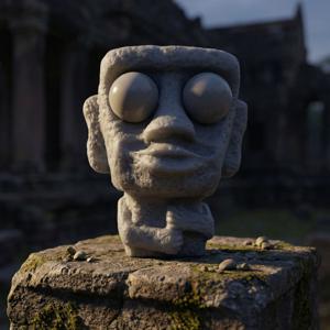 왕눈이 모아이 스퀴시 힐링 인형 특이한 말랑이 이상한 웃긴 만득이 슬라임