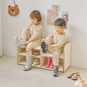 꼬꼬마 유아동 신발장 2Colors 국내제작상품 어린이신발장 어린이의자 선반장 오픈수납장