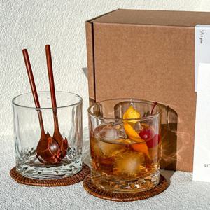 크리스탈 온더락잔 2인 세트 위스키잔 양주잔 튼튼한 유리컵 온더락 집들이선물 결혼선물