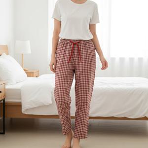 여자 면혼방 9부 잠옷 하의 실내복 바지