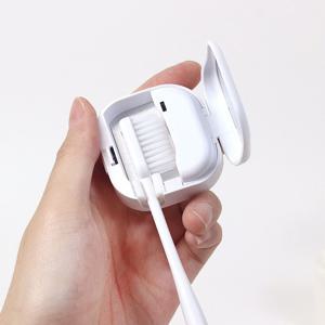 벽면 자석 부착 가능 휴대용 UV 살균 무선 칫솔 살균기 큐브 TS-02