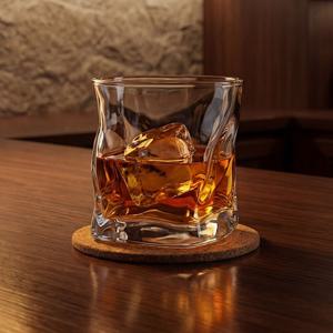 웨이브 위스키 잔 글라스 온더락 선물세트 2P - 고급 크리스탈 유리 술잔 집들이 선물