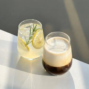 뚱뚱이 유리컵 단품 카페 커피잔 예쁜 에이드잔 귀여운 맥주컵 온더락잔 온더락 425ml