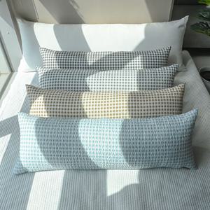 지지미 리플 시어서커 크로스 체크 ver2 사각 바디필로우 4colors, 4size