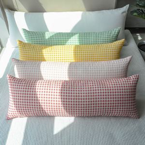 지지미 리플 시어서커 크로스 체크 ver1 사각 바디필로우 4colors, 4size