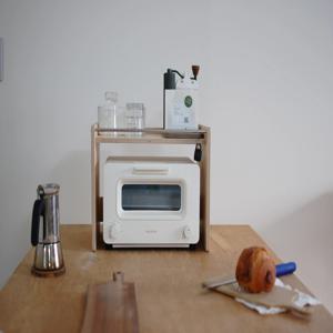 원목 발뮤다토스터기선반 정리대 거치대 랙 수납 정리