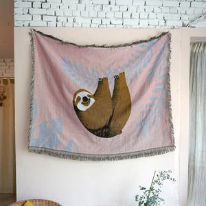 귀여운 나무늘보 소파커버/러그/블랭킷