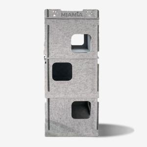 펠트 고양이 4층 숨숨집 터널 캣타워 대형 동굴