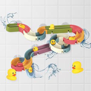 워터슬라이드 34pcs 유아 아기 목욕놀이 물놀이 레일 장난감