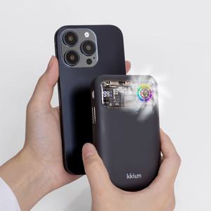 터보 쿨링 냉각팬 15W 고속충전 2in1 맥세이프 무선 보조배터리