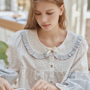 마르 긴팔 투피스 블루 (40수)