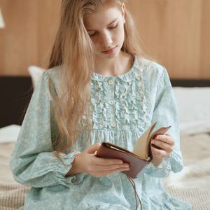 실비에 긴팔 투피스 빈티지블루 (40수)