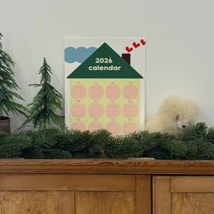 소랑X단순 우리집 하우스 2026 A3 캘린더 한장달력