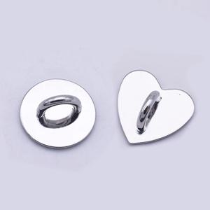 핸드폰 폰케이스 부착형 실버 하트 원형 고리 키링 연결 스트랩 부자재