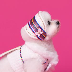 강아지 한복 악세서리 볼끼