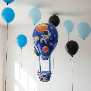 열기구 우주선 풍선 우주 테마 파티 장식 헬륨 천장 연출