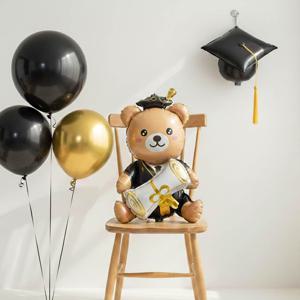 졸업 증서 곰돌이 입체 호일 풍선 기념 촬영 포토존 소품