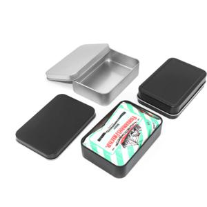 소품 케이스 머리끈 면봉 경첩 사각 실핀 간식 사탕 틴 상자 2color
