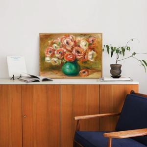 르누아르 꽃 그림 명화 포스터 액자 - 아네모네 화병