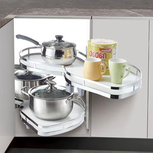 싱크대 하부장 선반 주방 코너장 회전 선반 매직스윙