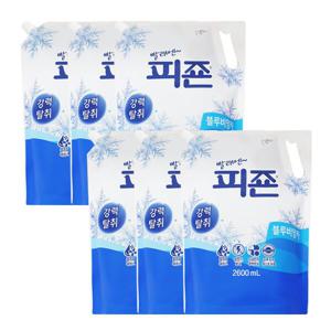 피죤 섬유유연제 블루비앙카 리필 2600ml x6