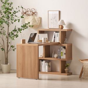 글래드 지그재그 3단 책장 800 공부방 ㄱ자형 코너 책상 세트 1200