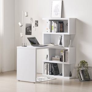 글래드 지그재그 4단 책장 800 공부방 ㄱ자형 코너 책상 세트 1200