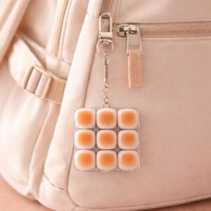 노릇노릇 식빵 키캡 키링 기계식 청축 스위치 딸깍이 폰키링 폰꾸 백참 참장식 열쇠고리 가방