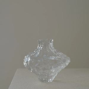 락패턴 오브제 유리화병 크리스탈 꽃병