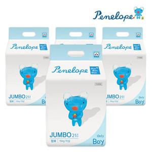 씬씬씬 플러스 팬티 기저귀 점보 (남아용) 21매X4팩