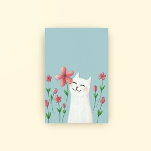 캘리그라피 엽서 6종 ( 캐릭터 동물엽서 ) 사랑엽서 감사엽서