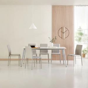 벨라노 포세린 세라믹 식탁 6인용 세트 (식탁 + 의자6) 1800mm 의자포함