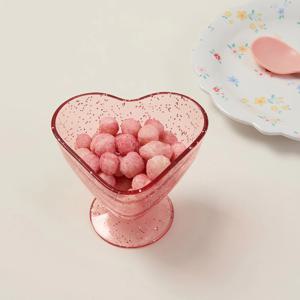해피스프링 아크릴 아이스크림컵 하트